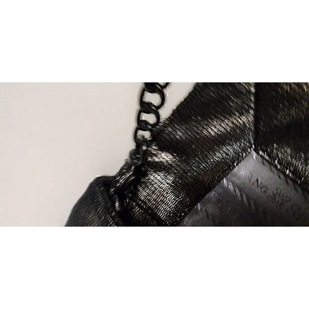 Simply Vera  Wang Sequins Evening Clutch Purse Metallic Accent. - Picture 7 of 13